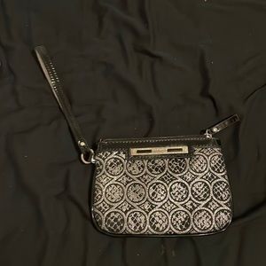 Black designer handbag